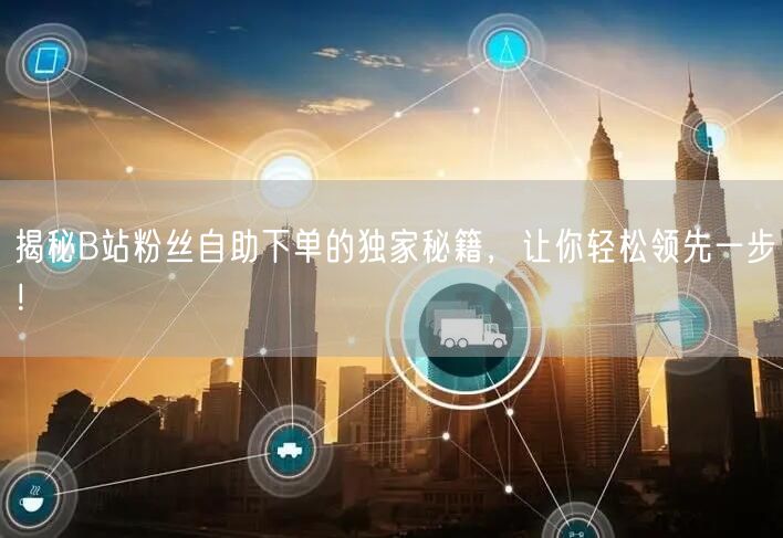 揭秘B站粉丝自助下单的独家秘籍，让你轻松领先一步！