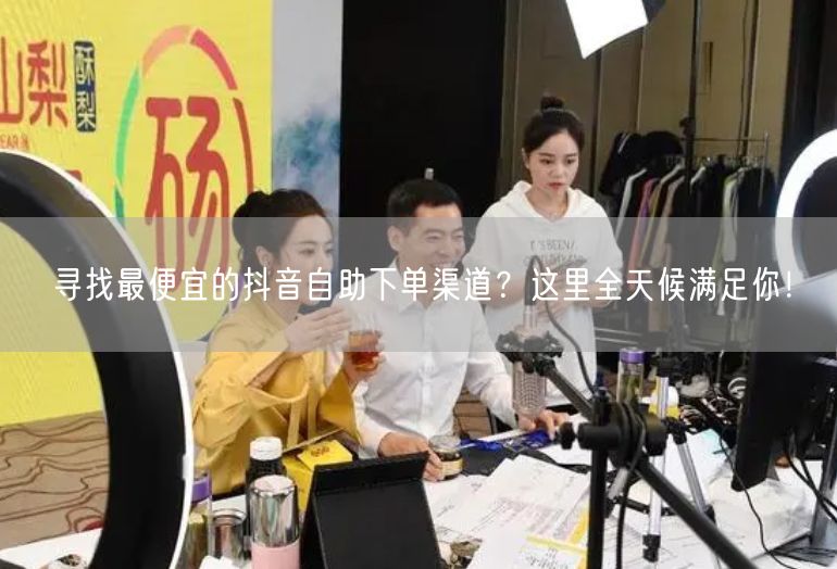 寻找最便宜的抖音自助下单渠道？这里全天候满足你！