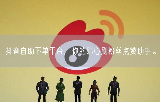 抖音自助下单平台，你的贴心刷粉丝点赞助手。
