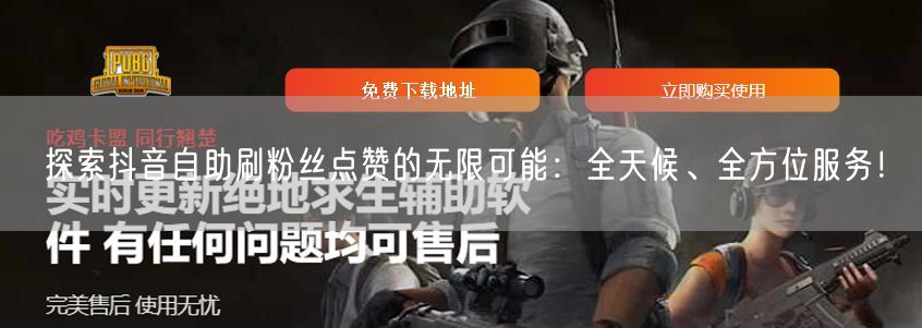 探索抖音自助刷粉丝点赞的无限可能：全天候、全方位服务！