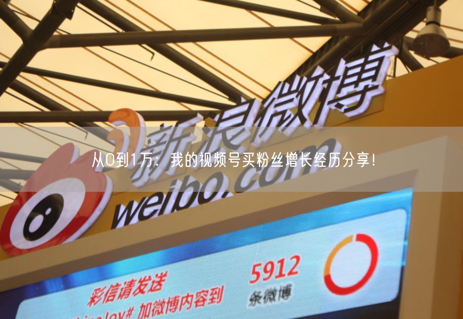 从0到1万：我的视频号买粉丝增长经历分享！