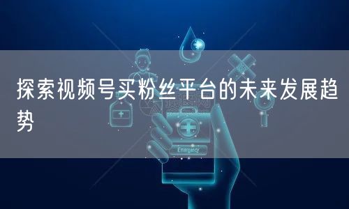 探索视频号买粉丝平台的未来发展趋势